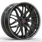 CHRYSLER 300S AFTERMARKET WHEELS-RVRN RV-T081 SERIES-CUSTOM FORGED 2PC RIMS CHROME AND BLACK