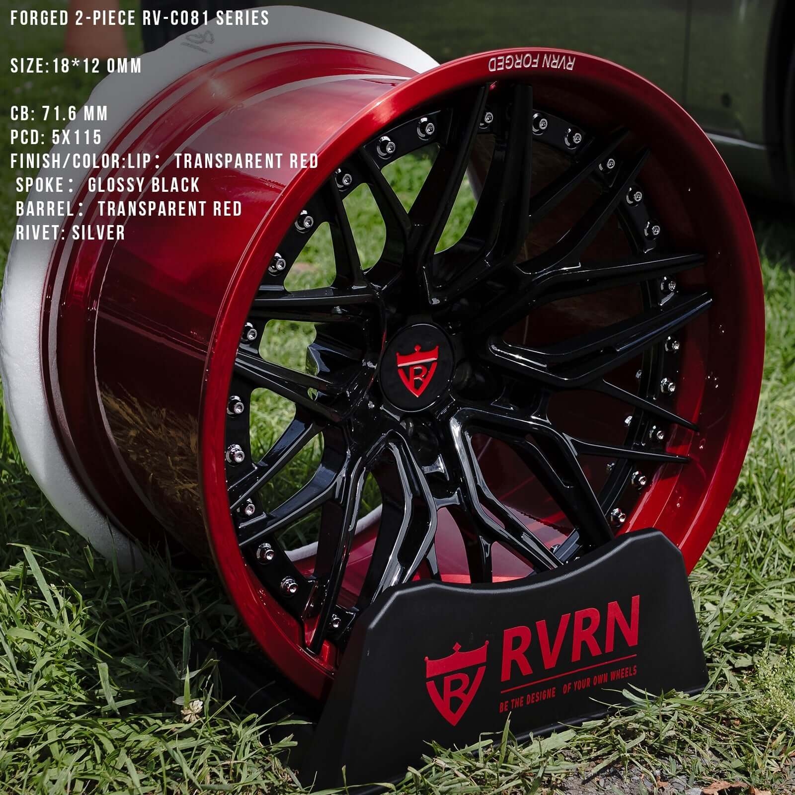 CUSTOM 2-PIECE FORGED CONCAVE DEEP DISH WHEELS SERIES: RV-C081 - RVRN WHEELS