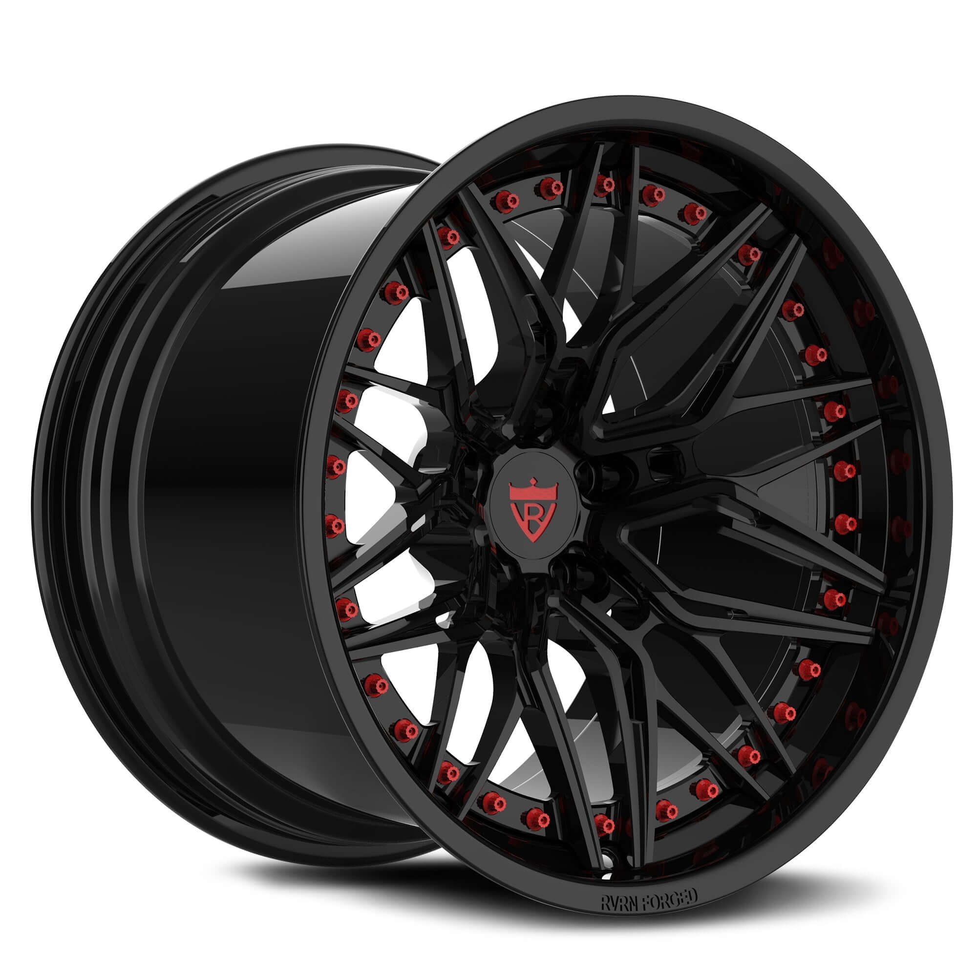 CUSTOM 2-PIECE FORGED CONCAVE DEEP DISH WHEELS SERIES: RV-C081 - RVRN WHEELS