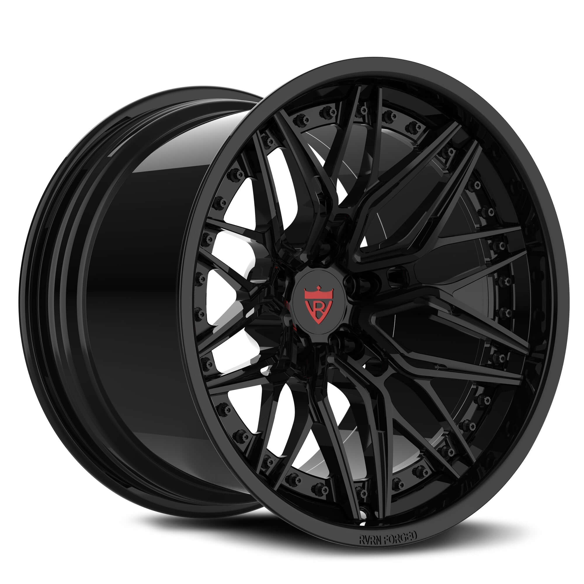 CUSTOM 2-PIECE FORGED CONCAVE DEEP DISH WHEELS SERIES: RV-C081 - RVRN WHEELS