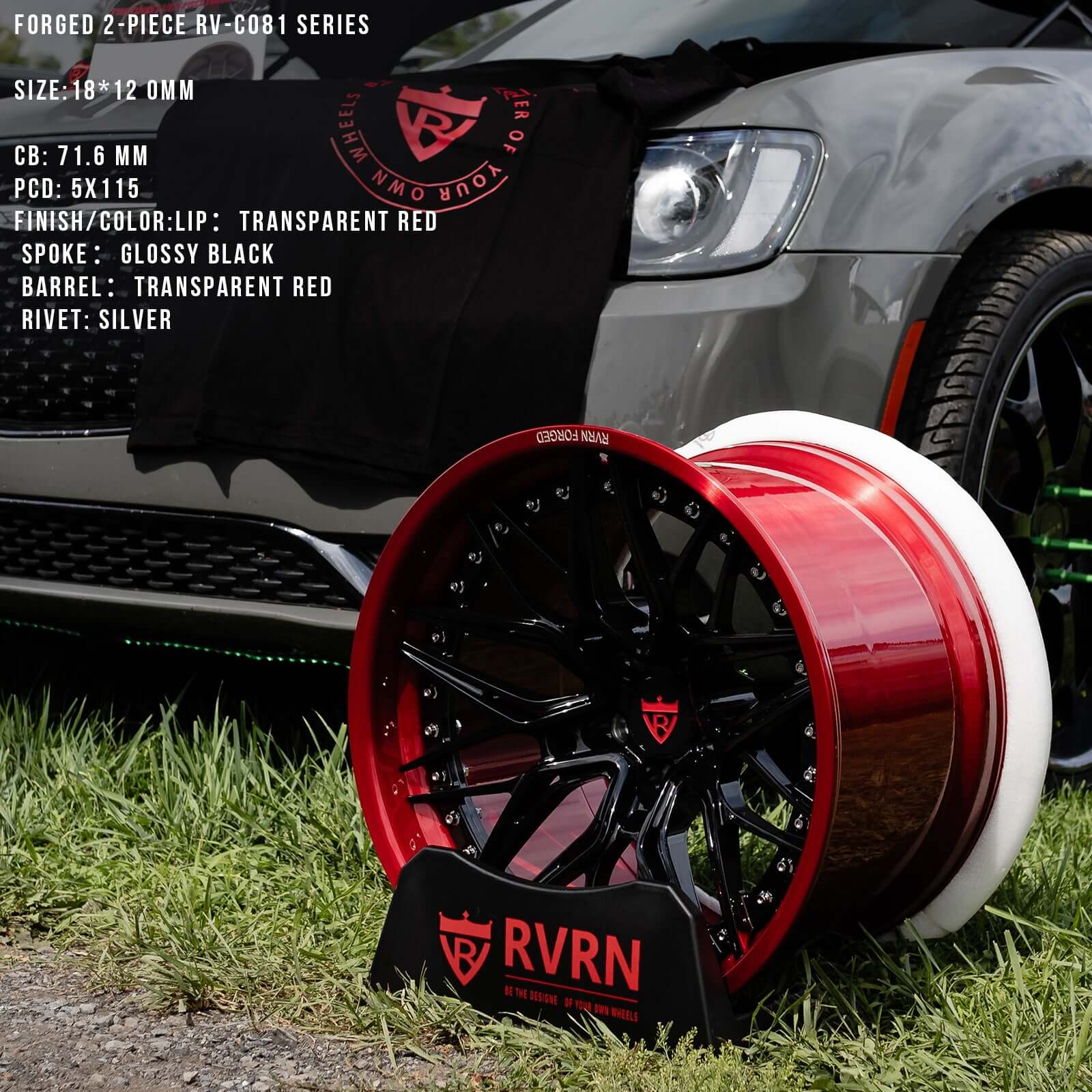 CUSTOM 2-PIECE FORGED CONCAVE DEEP DISH WHEELS SERIES: RV-C081 - RVRN WHEELS