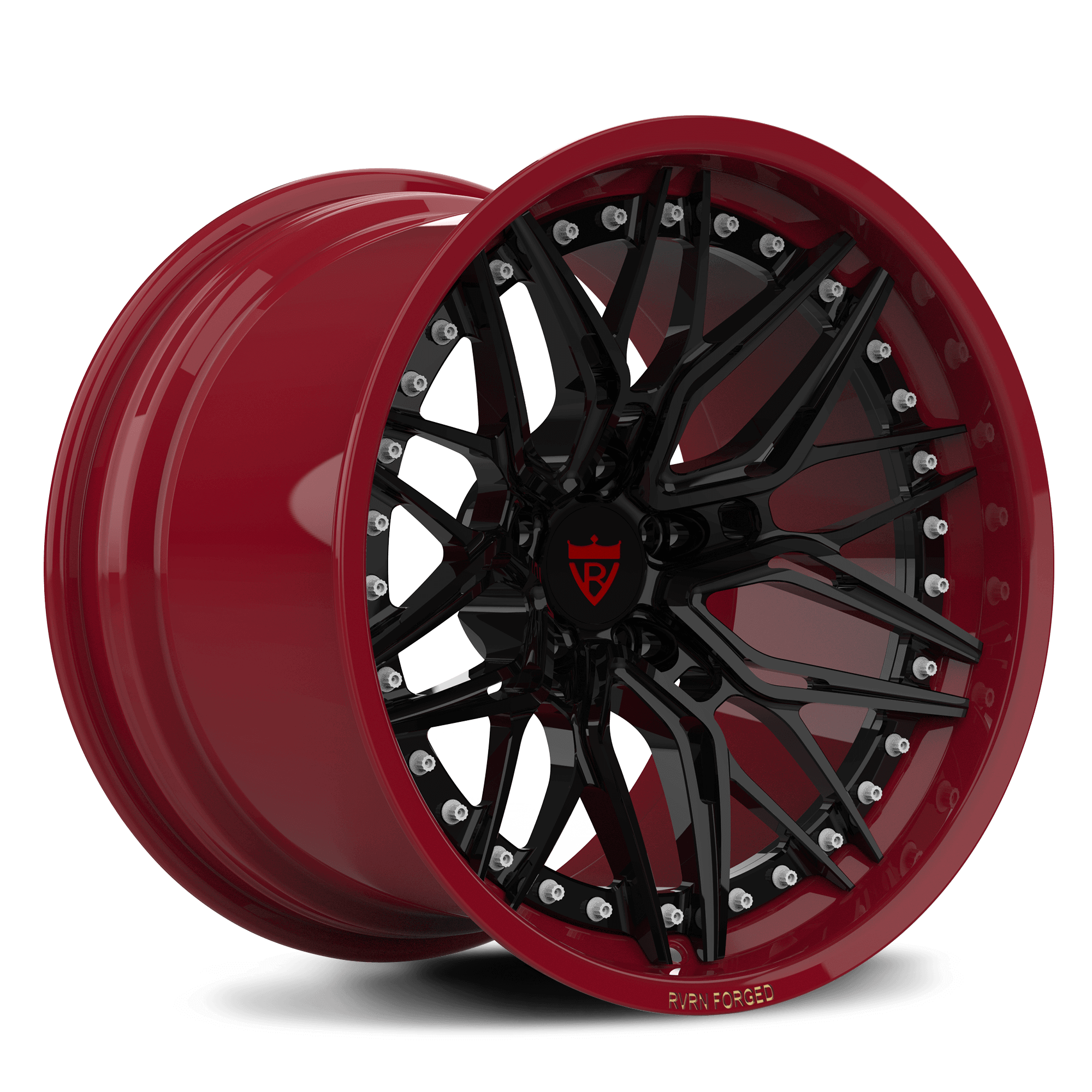 CUSTOM 2-PIECE FORGED CONCAVE DEEP DISH WHEELS SERIES: RV-C081 - RVRN WHEELS