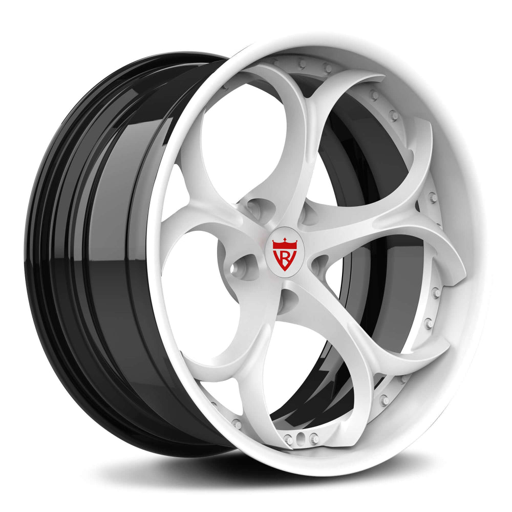 Custom Forged White and Black Rims for your alfa romeo giulia