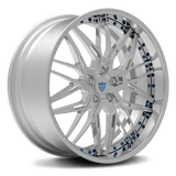 Custom 2-piece forged Camaro wheel, 18 inch chrome finish, designed for performance and style.