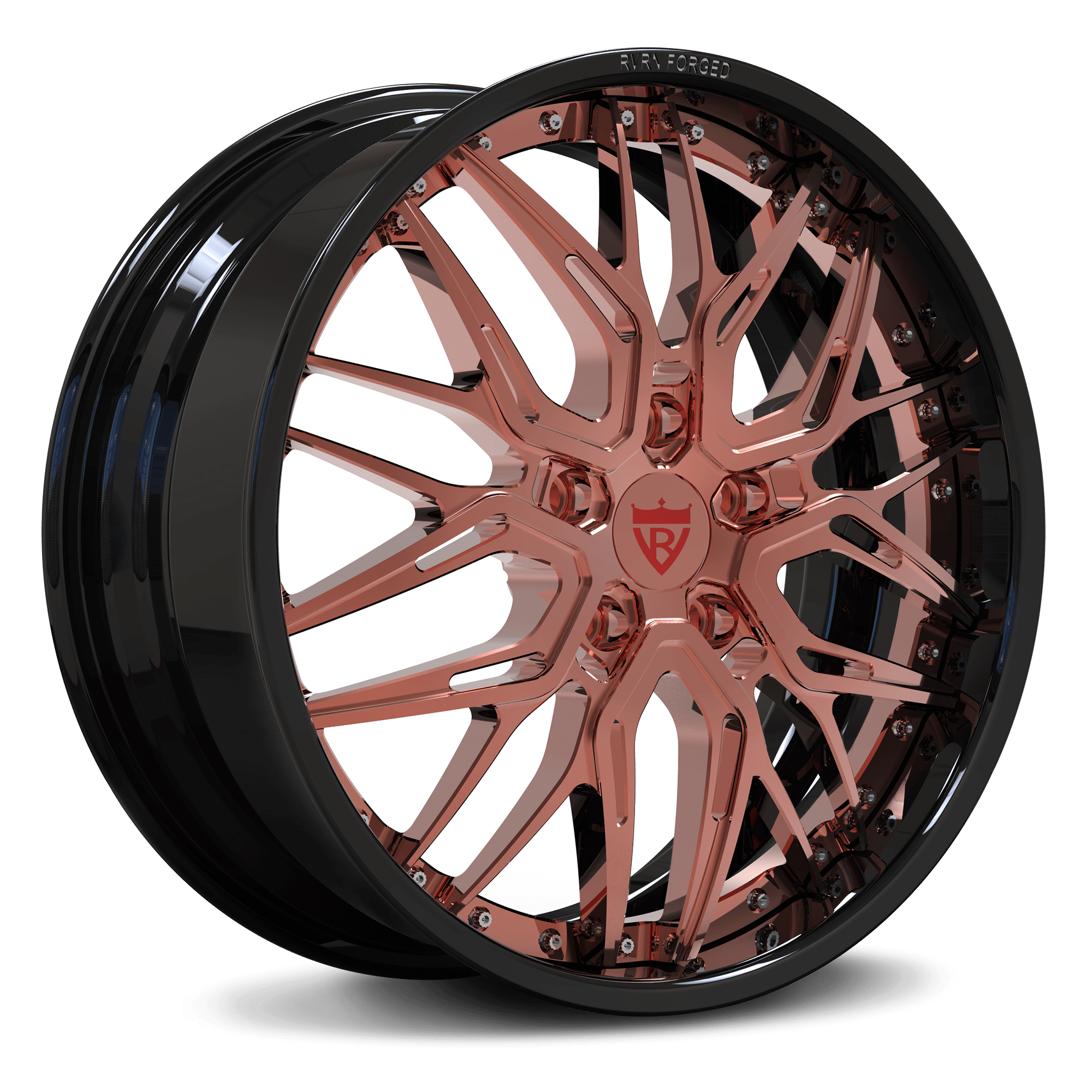 CUSTOM 2 PIECE FORGED ROSE GOLD Jeep Grand Cherokee Deep Dish WHEELS: RV-T081 - RVRN WHEELS
