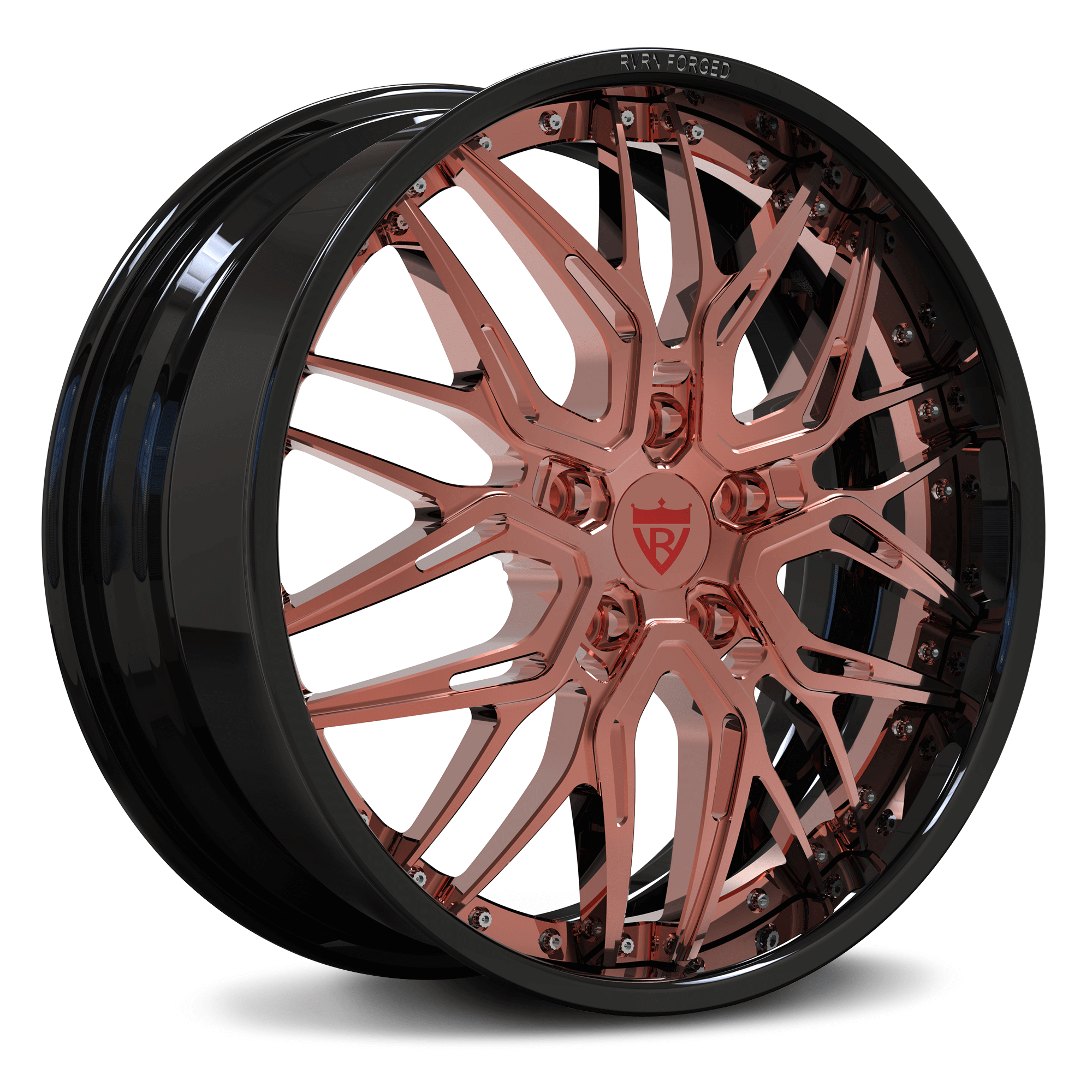 CUSTOM 2 PIECE FORGED ROSE GOLD Jeep Grand Cherokee Deep Dish WHEELS: RV-T081 - RVRN WHEELS