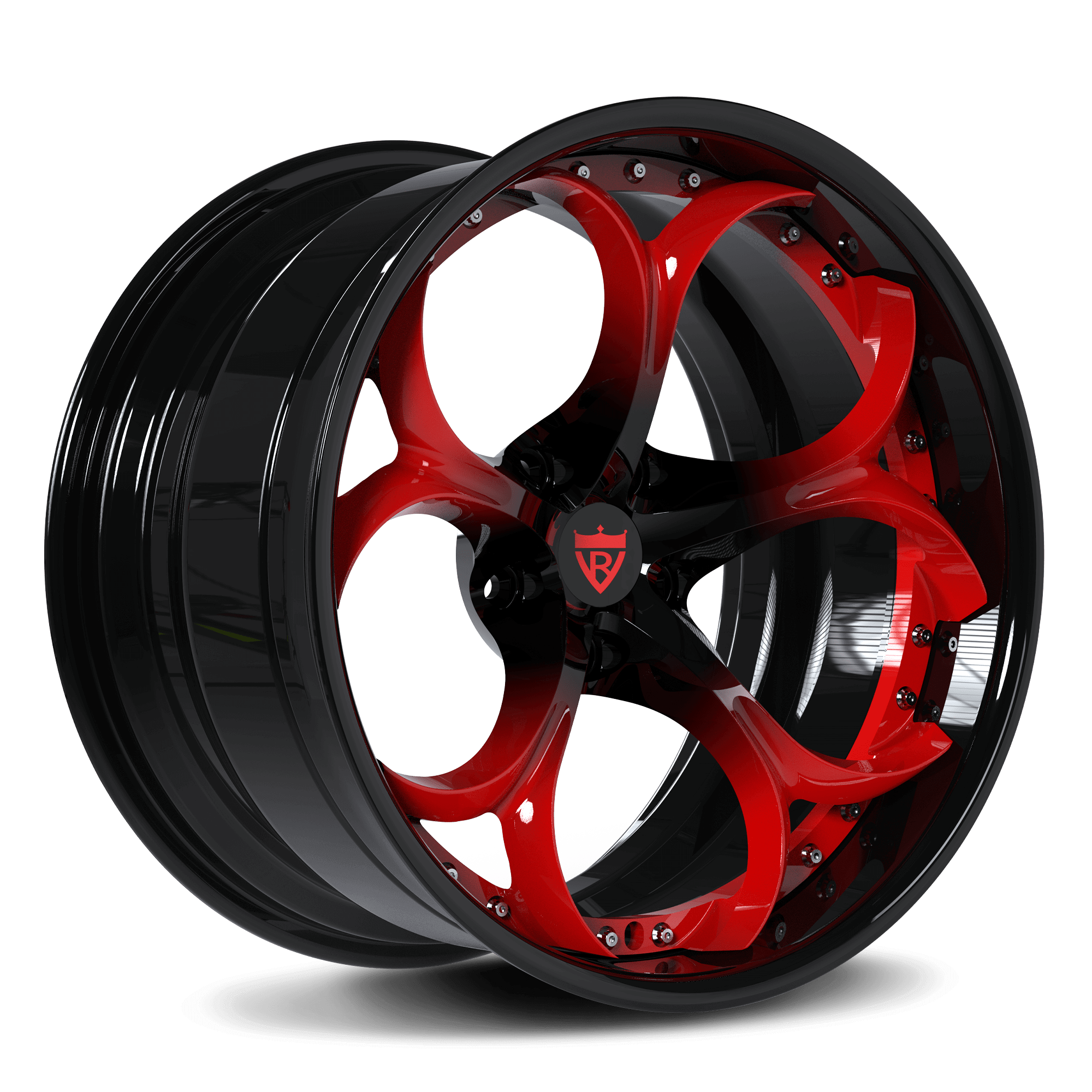 Custom Aftermarket rims for Corvette C1-C8-Forged 2pc deep dish wheels RV-DS016-Custom Per Order-RVRN Forged
