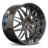CHEVY CORVETTE WHEELS: DEEP DISH CUSTOM FORGED RIMS-RV-T081 CHROME RIMS