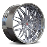 CHEVY CORVETTE WHEELS: DEEP DISH CUSTOM FORGED RIMS-RV-T081 CHROME RIMS