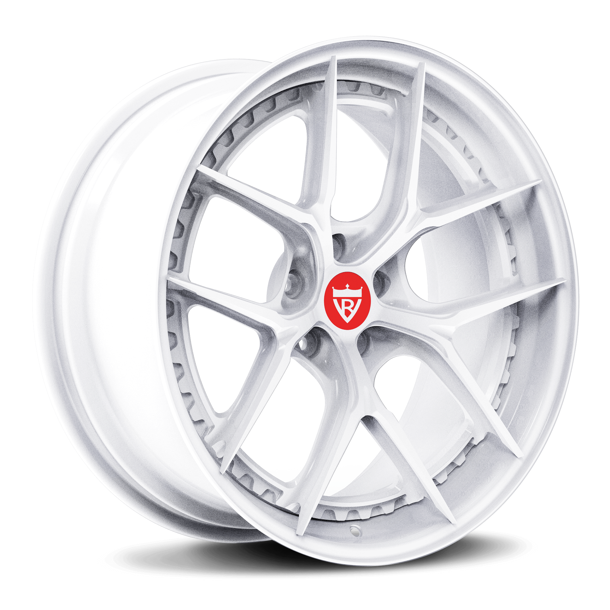 CUSTOM 2 PIECE FORGED WHITE WHEELS SERIES: RV-DB179 - RVRN WHEELS