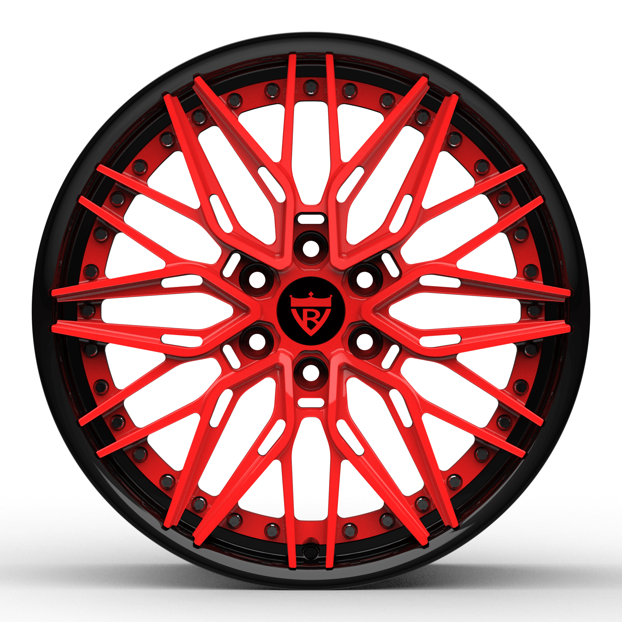 T081-Dodge Viper wheels-6 lug custom forged 2pc rims-RVRN Forged