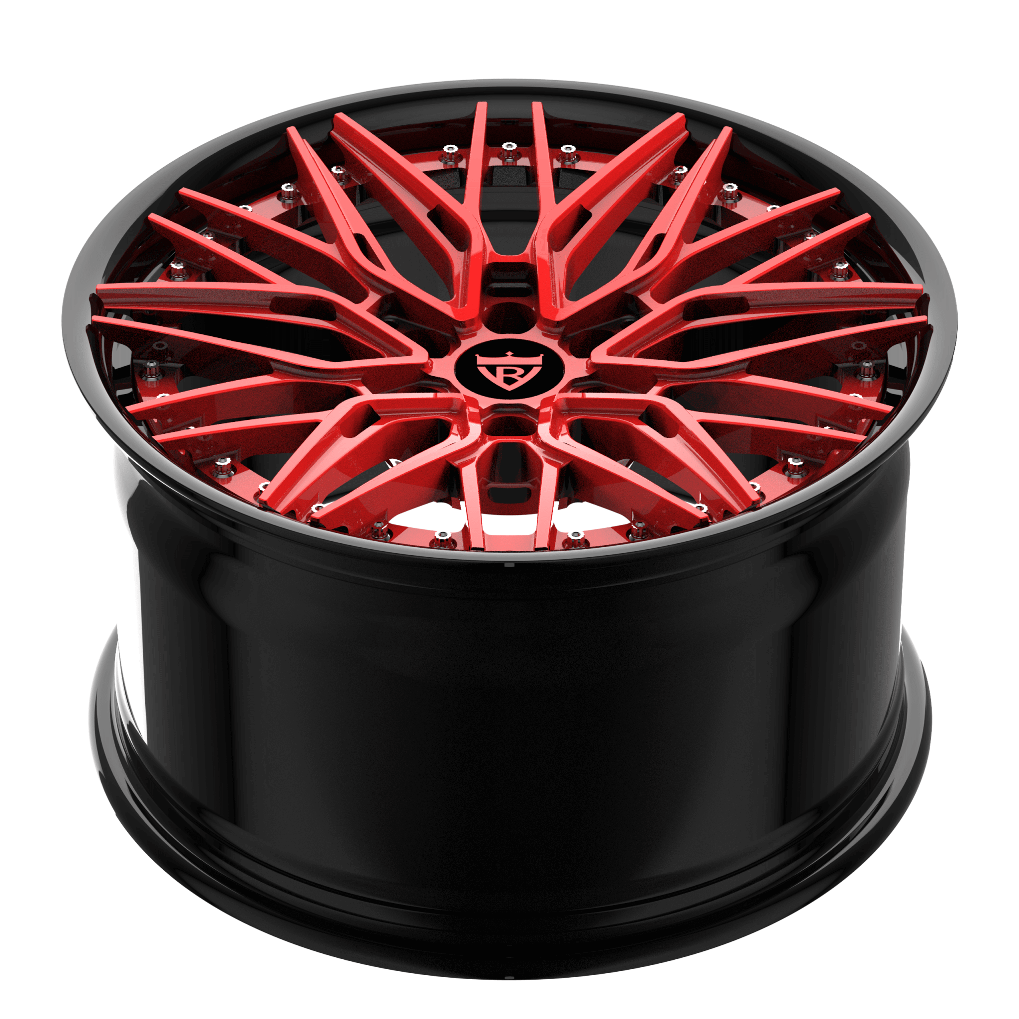 T081-Dodge Viper wheels-6 lug custom forged 2pc rims-RVRN Forged