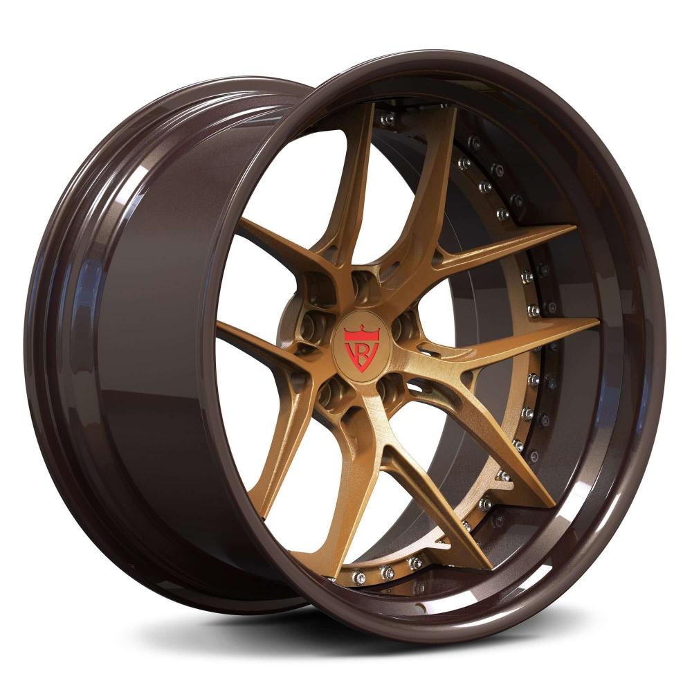 BMW M4/3 Custom Forged Wheels-2-Piece Concave & Deep Dish Bronze and Carbon Fiber Rims
