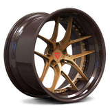 BMW M4/3 Custom Forged Wheels-2-Piece Concave & Deep Dish Bronze and Carbon Fiber Rims