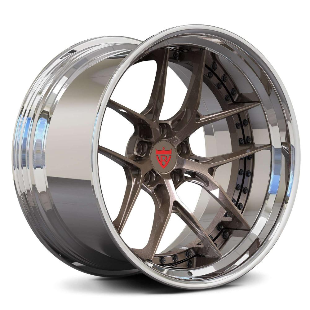 BMW M4/3 Custom Forged Wheels-2-Piece Concave & Deep Dish Bronze and Carbon Fiber Rims