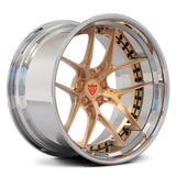 BMW M4/3 Custom Forged Wheels-2-Piece Concave & Deep Dish Bronze and Carbon Fiber Rims