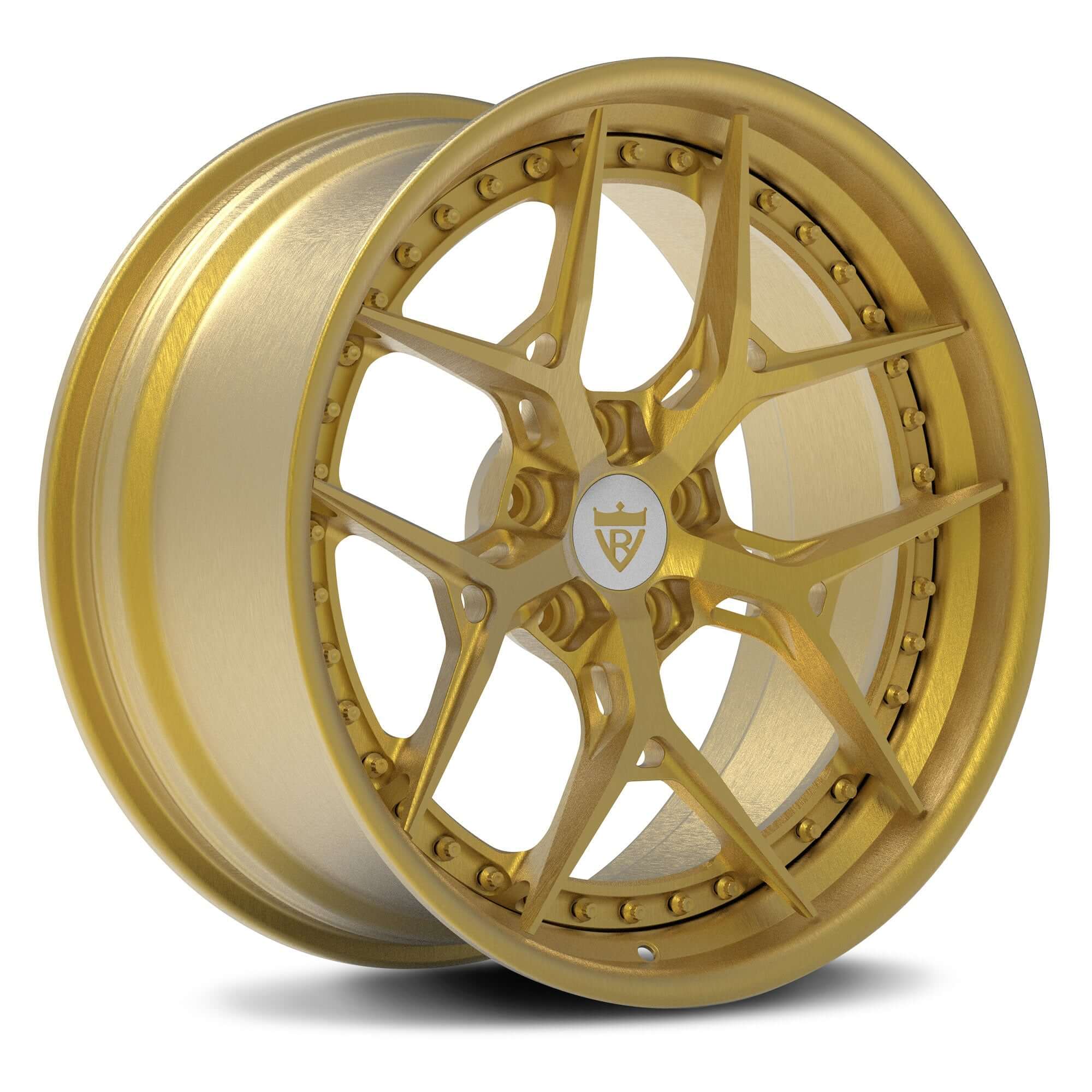 Custom Designed RV-DR08 Forged Wheels Perfect for 2017 Camaro ZL1 with a gold color finish