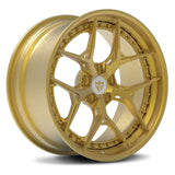 Custom Designed RV-DR08 Forged Wheels Perfect for 2017 Camaro ZL1 with a gold color finish