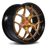 RV-DR08 Step Lip Forged Wheel Front View for 2017 Camaro ZL1