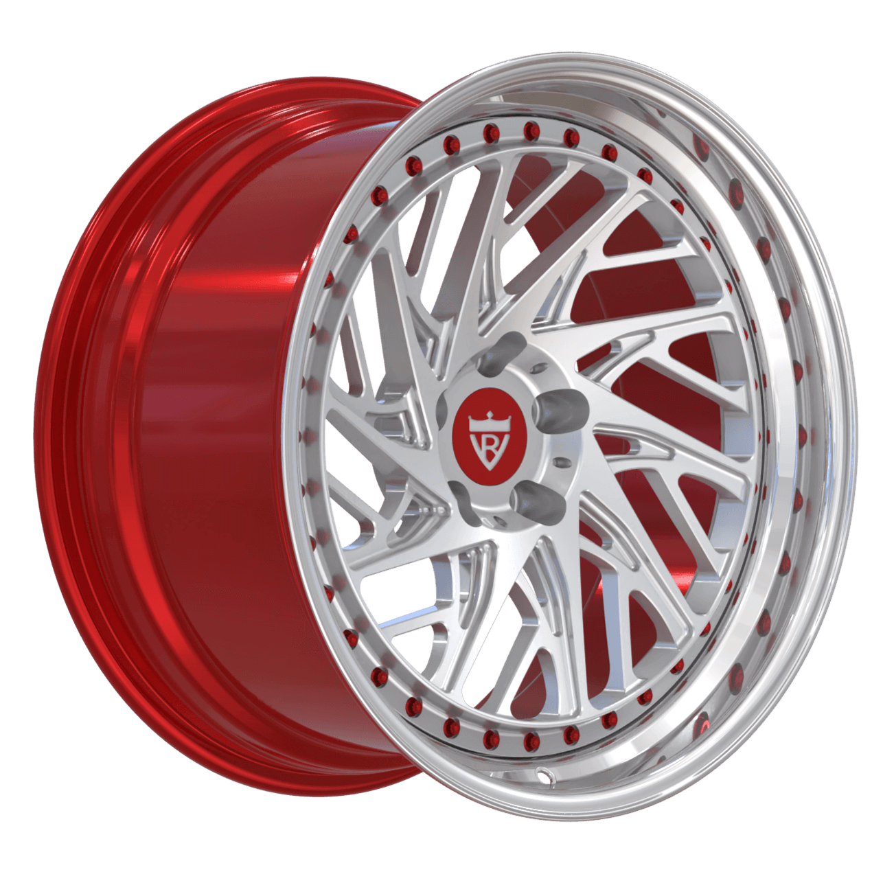 RVRN 3-piece wheels, custom-designed for high-performance vehicles with a sleek and durable build like Corvette, BMW, Nissan, Porsche