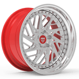 Custom 3-piece deep dish concave wheels for Honda, Nissan, Corvette etc-step lip forged rims with a big lip-RVRN Wheels-Custom Forged 3-Piece Wheels Series