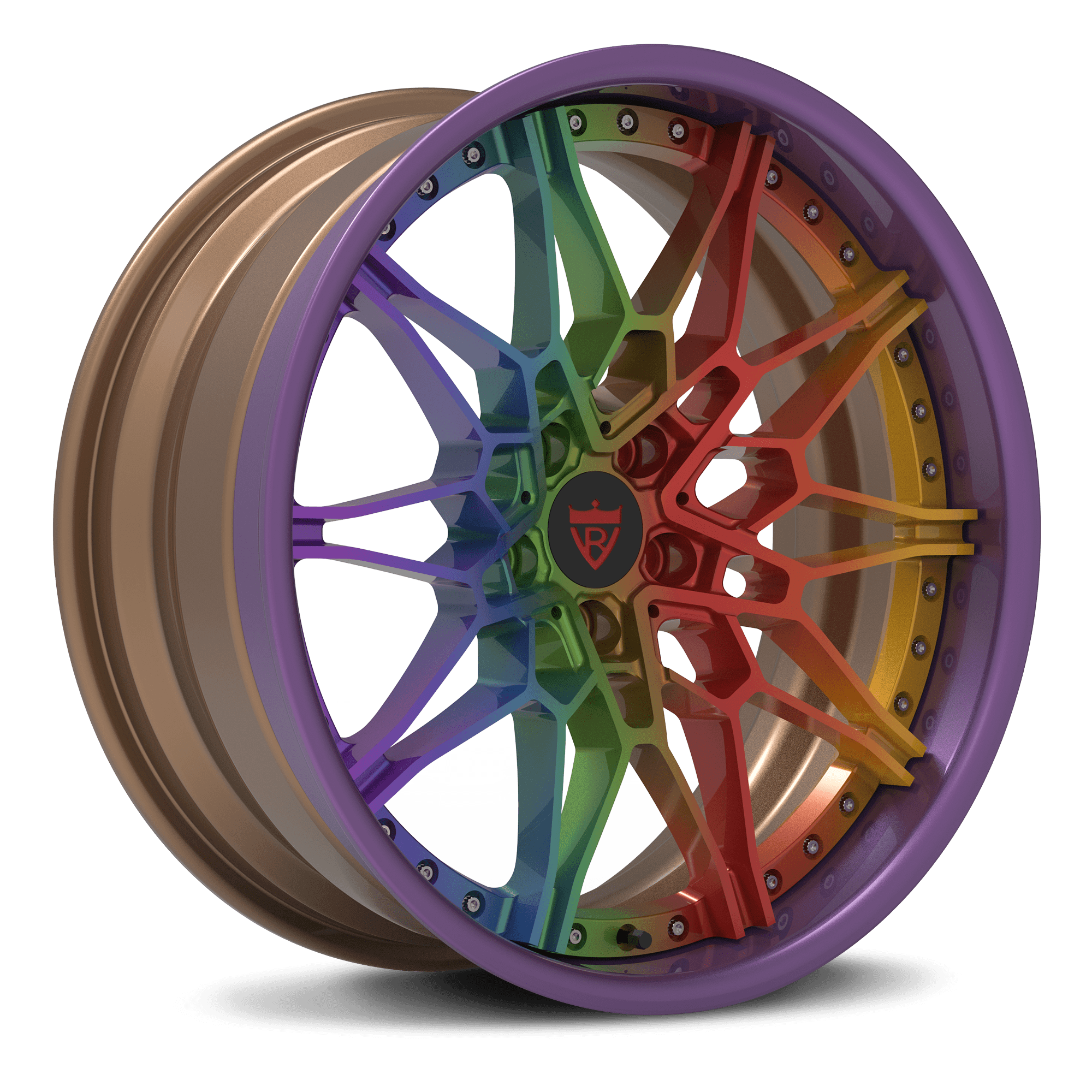 CUSTOM 3 PIECE FULLY FORGED WHEELS SERIES : RV-TB412 - RVRN WHEELS