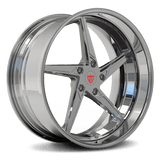 CUSTOM FORGED 2-PIECE 5 SPOKE DEEP DISH WHEELS: RV-DP02