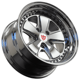 CUSTOM FORGED 2-PIECE 5 SPOKE DEEPP DISH CHROME WHEELS: RV-DV70 - RVRN WHEELS