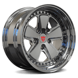 CUSTOM FORGED 2-PIECE 5 SPOKE DEEPP DISH CHROME WHEELS: RV-DV70 - RVRN WHEELS