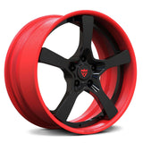 RVRN forged wheel packaging - 22-inch black chrome Porsche Cayenne rims secure delivery