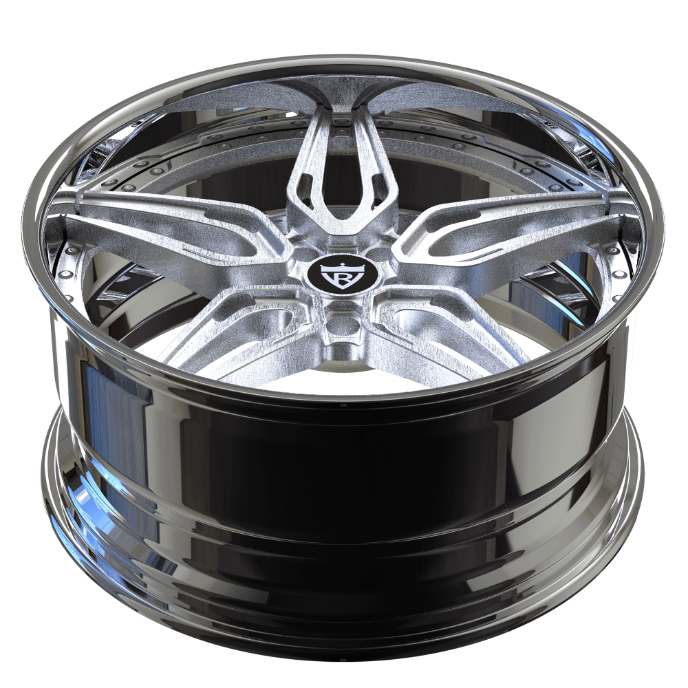 Custom 5-spoke deep dish forged wheels (RV-DP01) specially built for Porsche 911 by RVRN Wheels