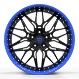 BMW M3 Deep Dish Wheels-Blue Custom Forged 2-Piece Rims