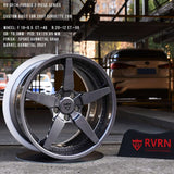 5 Spoke design wheels for Corvette Z06, custom forged 2-piece rims series