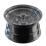 CUSTOM OLD SCHOOL& CLASSIC WIRE WHEELS: DR90 FORGED 2-PIECE-1990 Corvette Chrome Rims