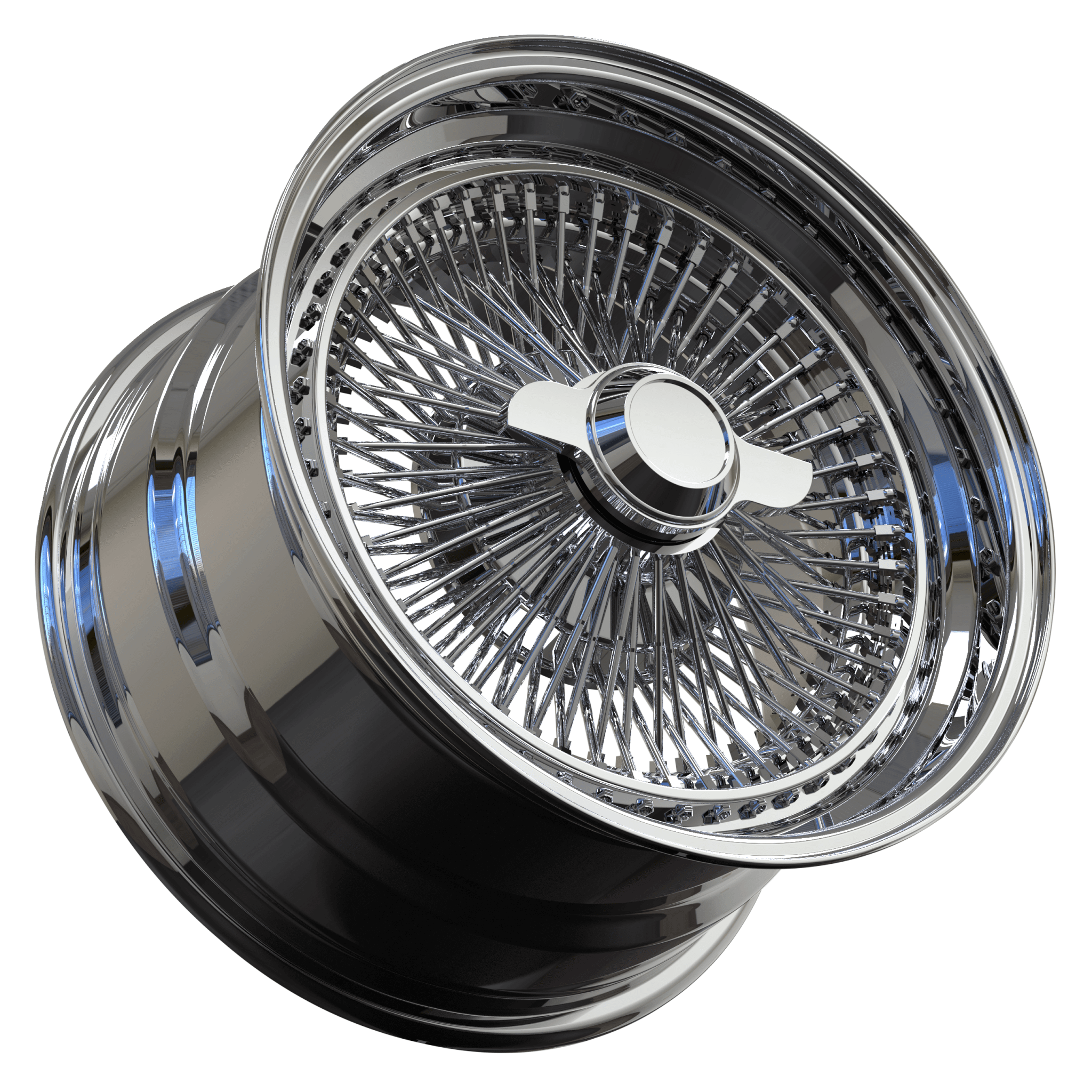CUSTOM OLD SCHOOL& CLASSIC WIRE WHEELS: DR90 FORGED 2-PIECE-1990 Corvette Chrome Rims