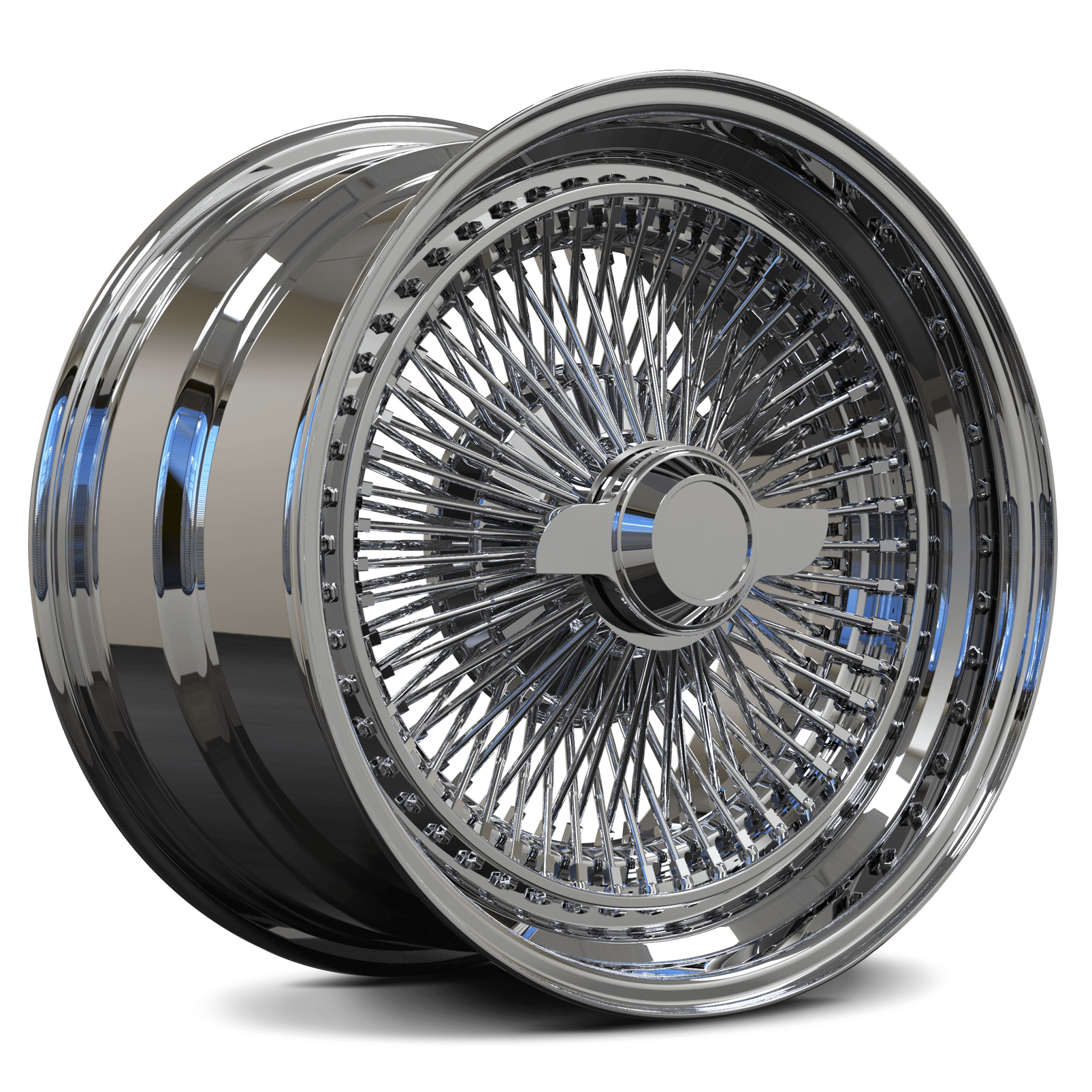 CUSTOM OLD SCHOOL& CLASSIC WIRE WHEELS: DR90 FORGED 2-PIECE-1990 Corvette Chrome Rims