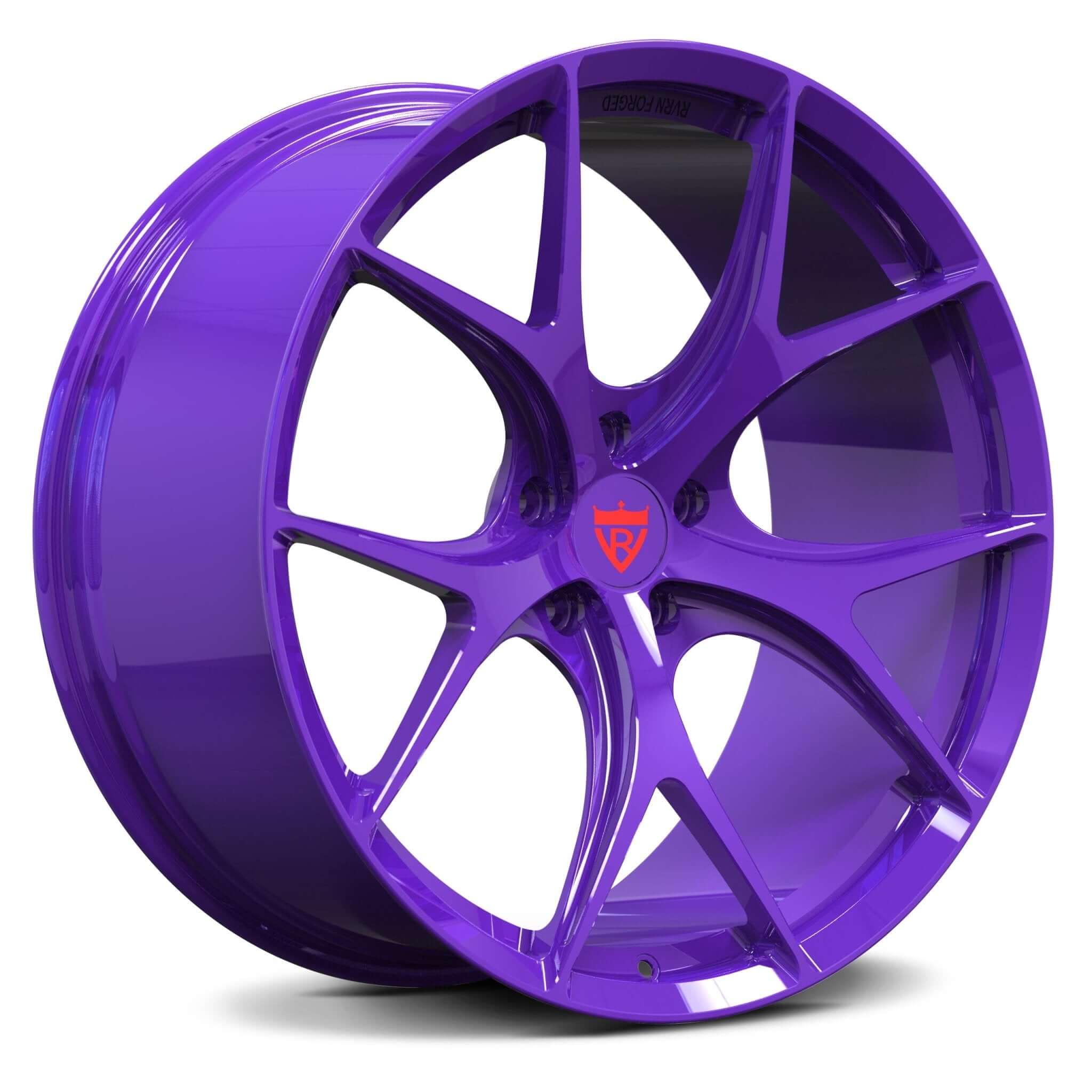 Performance Custom Purple Wheels-20inch size rims for your Corvette C8, C7-RVRN custom forged monoblock wheel RV-MR05 Series