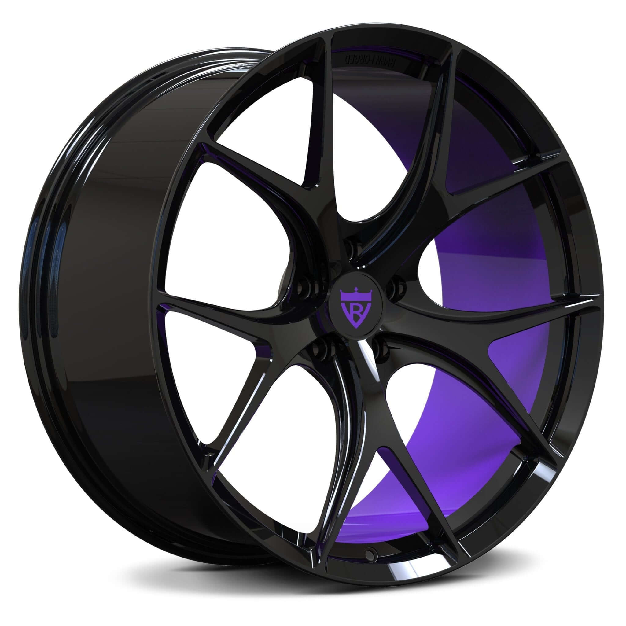 Performance Custom Purple Wheels-20inch size rims for your Corvette C8, C7-RVRN custom forged monoblock wheel RV-MR05 Series