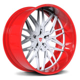 Custom Red Deep Dish vs. Classic Forged Wheels - RVRN Premium Chevy Silverado Upgrades