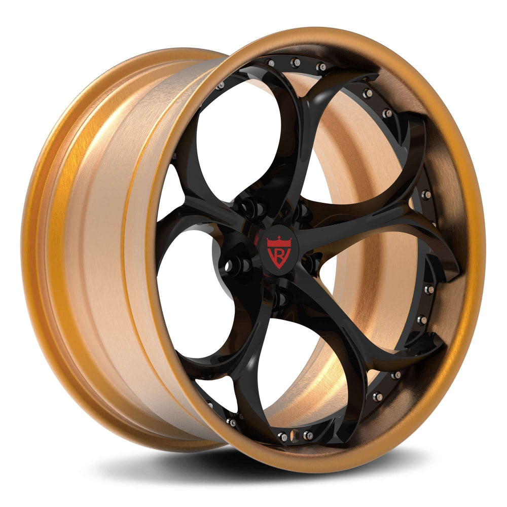 Custom copper and black forged wheels for Alfa Romeo, your best premium aftermarket rims brand-RVRN Wheels
