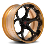 Custom copper and black forged wheels for Alfa Romeo, your best premium aftermarket rims brand-RVRN Wheels