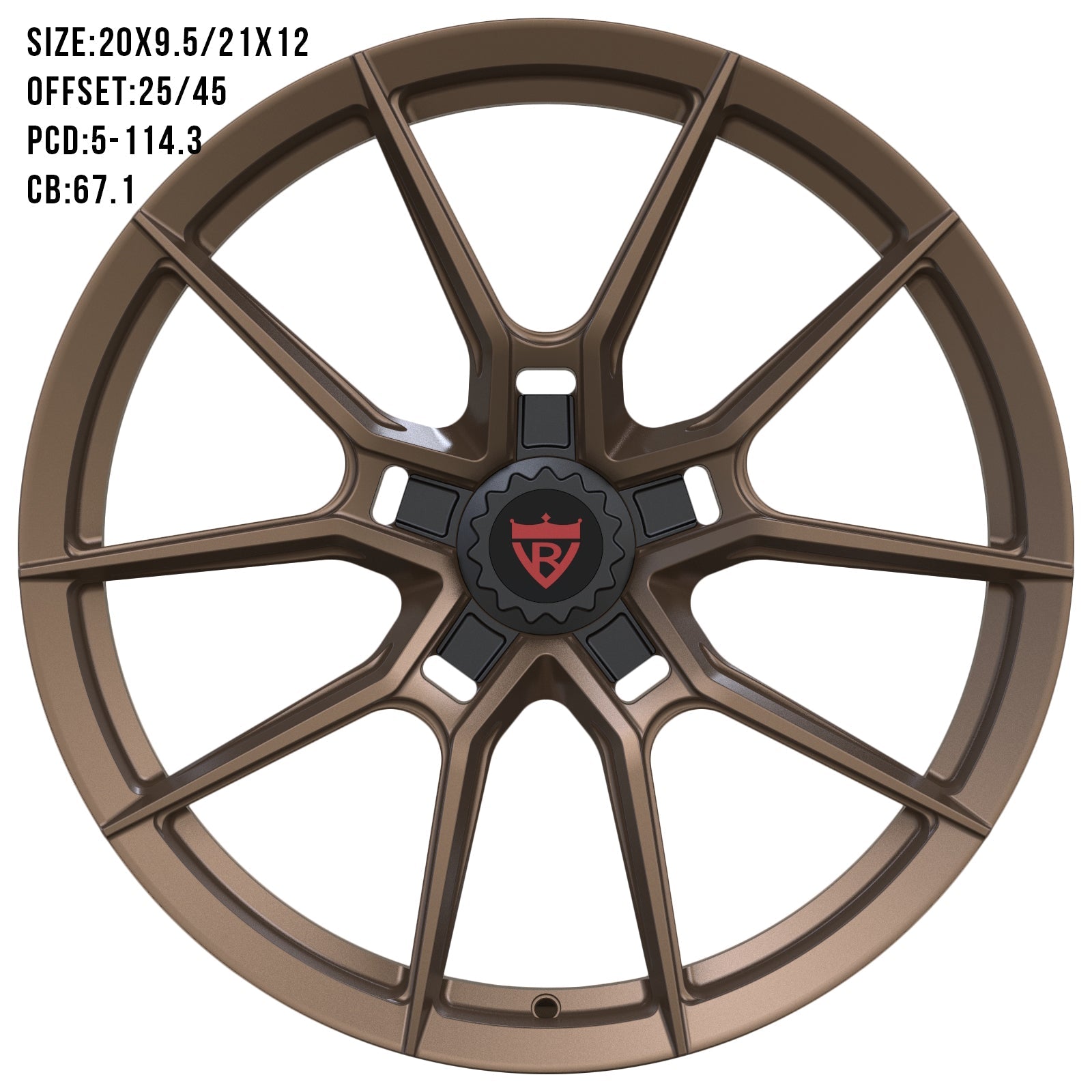 FERRARI FLL10 FORGED WHEELS SERIES: RV-MF10 - RVRN WHEELS