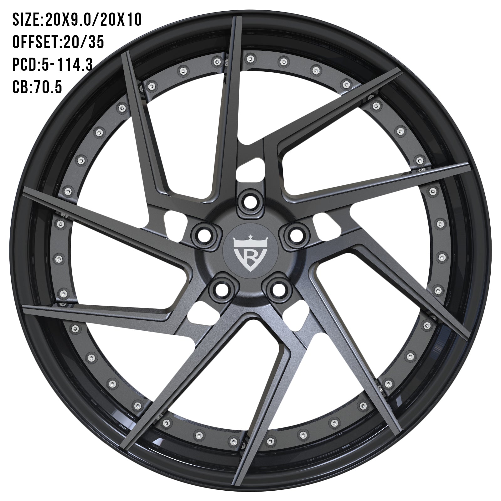 FORD MUSTANG A041 FORGED WHEELS SERIES: RV-MF041 - RVRN WHEELS