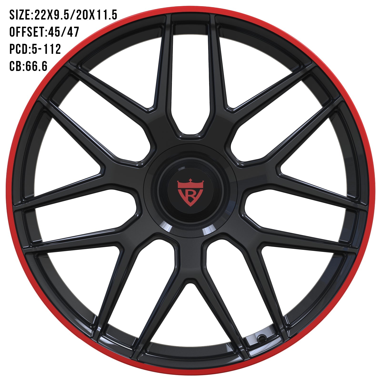 MERCEDES BENZ GLS SERIES BC231V FORGED WHEELS SERIES: RV-MM185 - RVRN WHEELS
