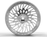 Custom forged monoblock deep dish wheel RV-M028, chrome finish, suitable for trucks, pickups, and 4x4 vehicles.