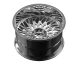Custom forged monoblock deep dish wheel RV-M028 in chrome finish for trucks and pickups, featuring stylish aftermarket design.