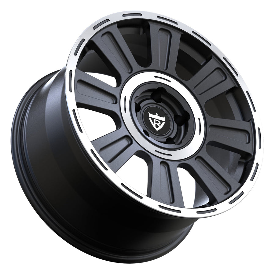 RVRN custom forged 8 spoke wheels RV-MM552 matte black aggressive SUV fitment