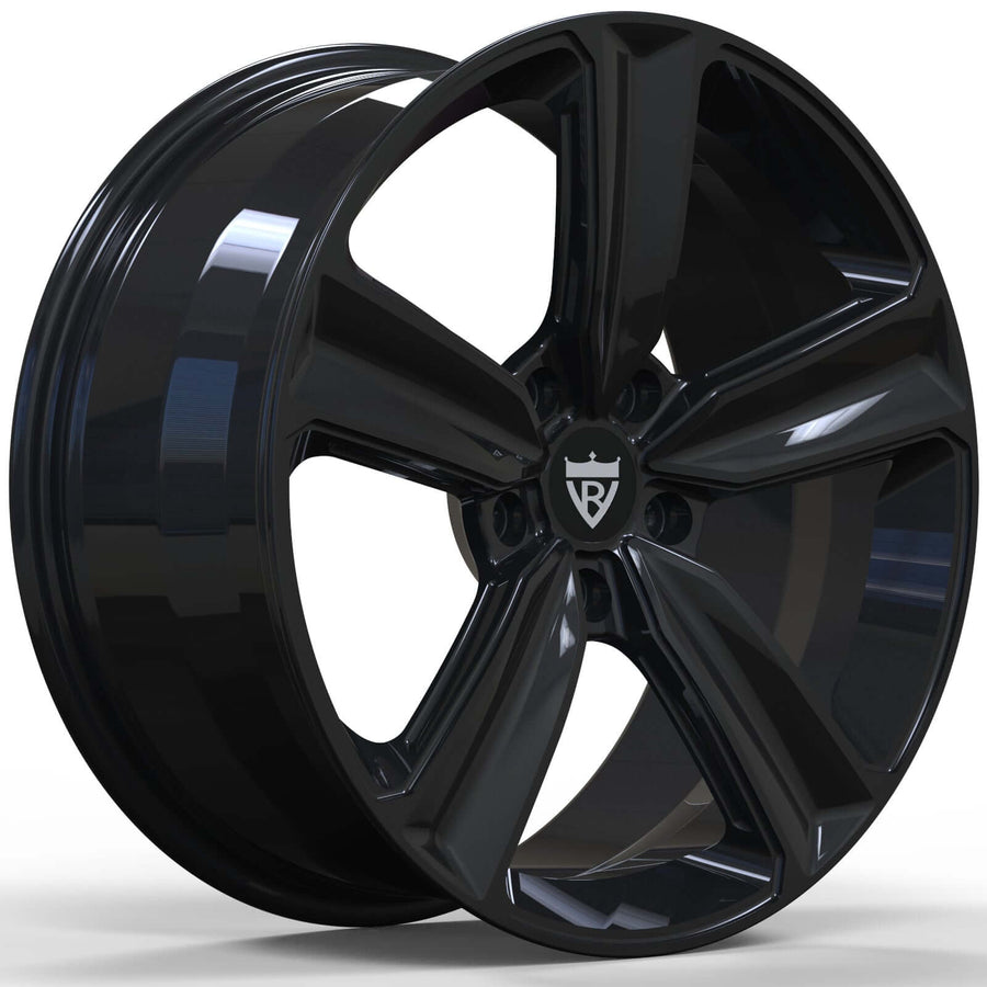 forged 5 spoke wheel RV-MQ71 side profile showing aggressive concave and lightweight structure