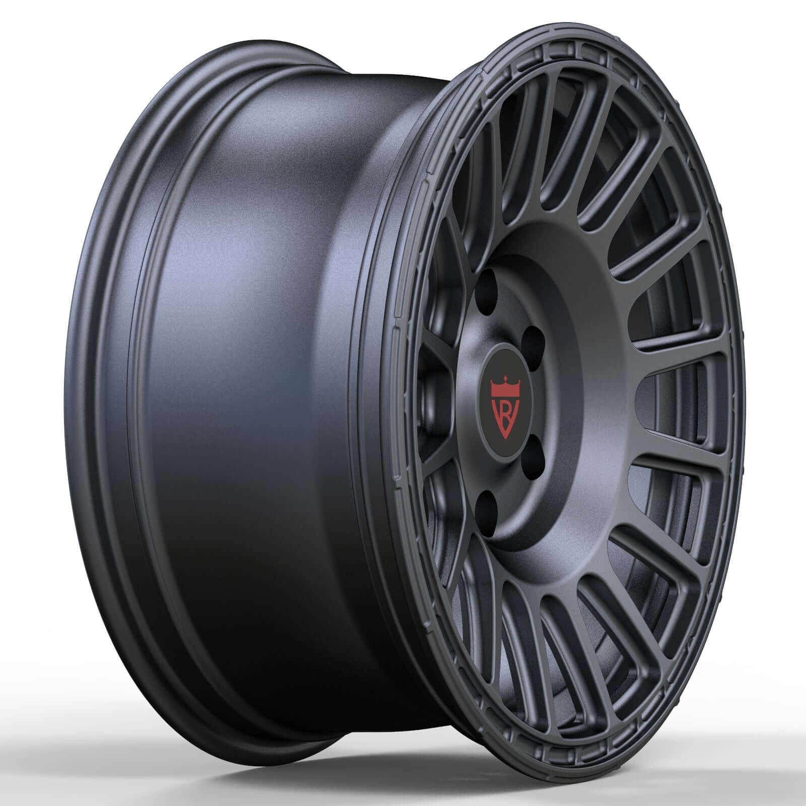 Custom forged wheel for Toyota trucks and SUVs, featuring a sleek black finish and a modern design.