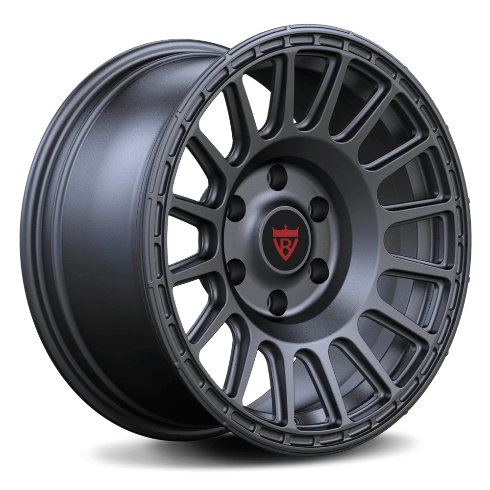 Custom 1 piece forged wheel in black finish, designed for high-performance vehicles and ideal for Toyota truck wheels.